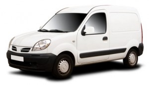 Shows a small van that can be used for sameday courier work