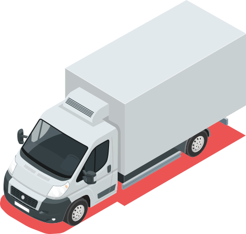 Luton van with tail lift 4m x 2m - 850kg six pallet same day courier service UK